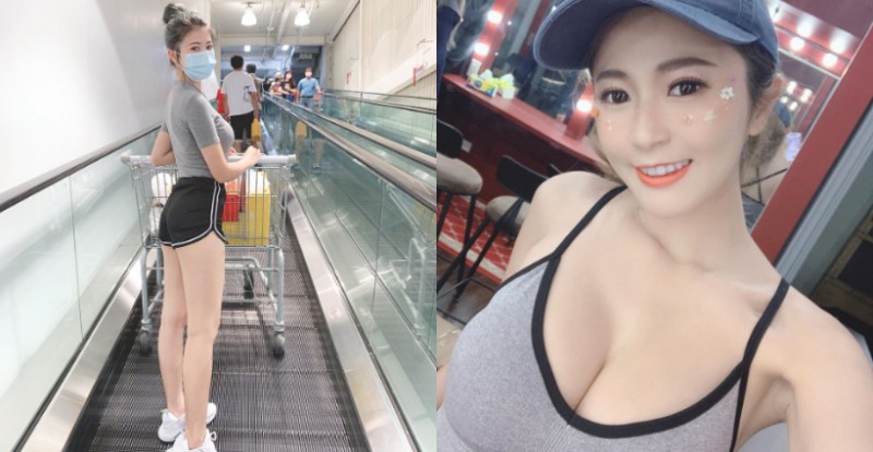 【球盟会】穿這樣採買很可以！性感甜心「林珈伊Femi」真理褲露逆天美腿