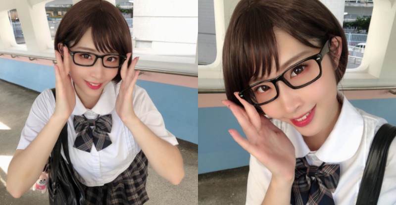 【球盟会】深田老師香港出沒？20歲Coser「甄紫喬」戴上眼鏡神似AV女神引發熱議