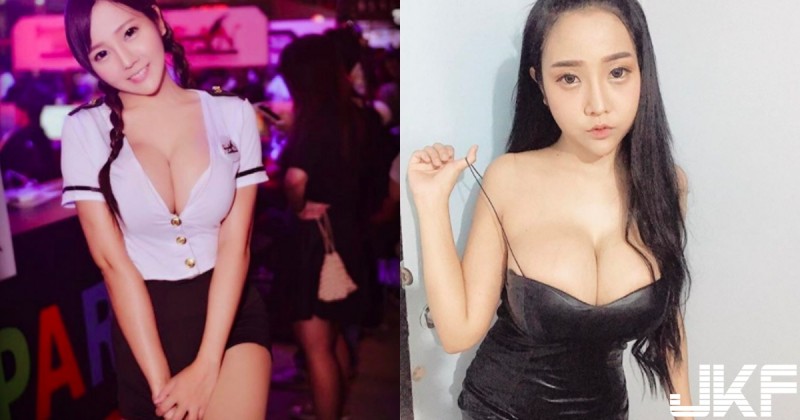 【球盟会】太狂！正妹「發育太好」胸部比臉大衣服完全裝不下，半顆「渾圓酥胸」都露在外面啦！