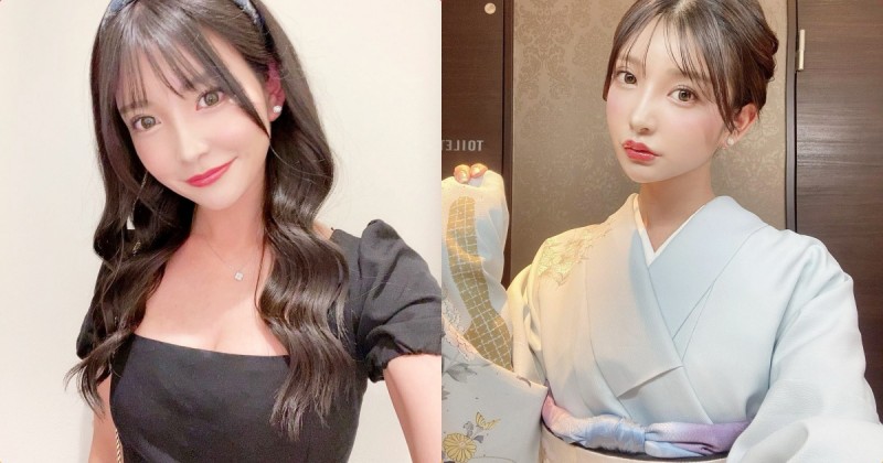 【球盟会】迷人櫻花妹「和服照電力超強」，「誘惑雙唇」好挑逗呀！