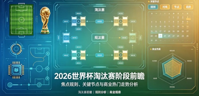 2026世界杯淘汰赛阶段前瞻:焦点规则、关键节点与商业热门走势分析