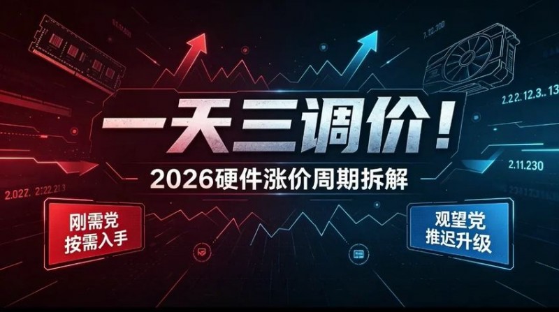 【球盟会】一天三调价!2026硬件涨价周期拆解,刚需/观望党两种方案