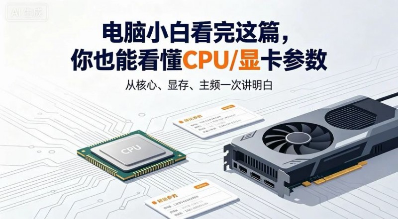 【球盟会】电脑小白入门看完这篇,你也能看懂CPU/显卡参数