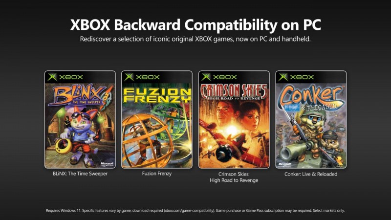 【球盟会】XBOX PC版现已推出向后兼容功能，首批包含4部初代XBOX主机游戏
