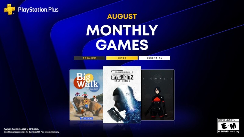 【球盟会】8月PS+会免游戏公布：《消逝的光芒2：坚守人性》领衔入库