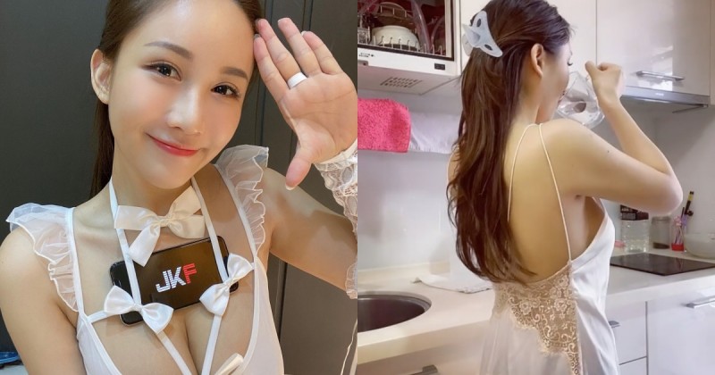 【球盟会】戀愛系正妹「華華Bivi」在家穿睡衣起舞，「32E雪乳」呼之欲出，近10萬人點讚朝聖！