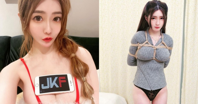 【球盟会】童顏巨乳正妹「璃奈醬」色氣綑綁，超迷人「32E柔軟弧度」上萬網友猛讚！