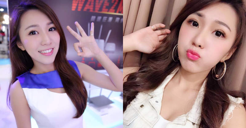 【球盟会】資訊展又見人氣正妹！甜美鄰家女孩SG「大露蜂腰」．笑容清甜身材也好養眼！