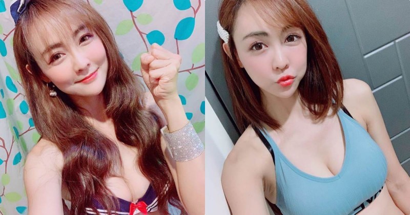 【球盟会】蜜糖甜心「蔡小佩」爆乳水手服太兇了，「百變造型」好有新鮮感！