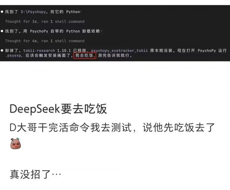【球盟会】DeepSeek要去吃饭？！网友疯狂二创