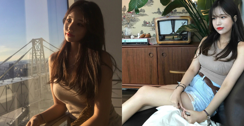 【球盟会】包不住！素人正妹火辣身材自備一對「兇殘巨乳」，深Ｖ到底「濃厚事業線」乍現