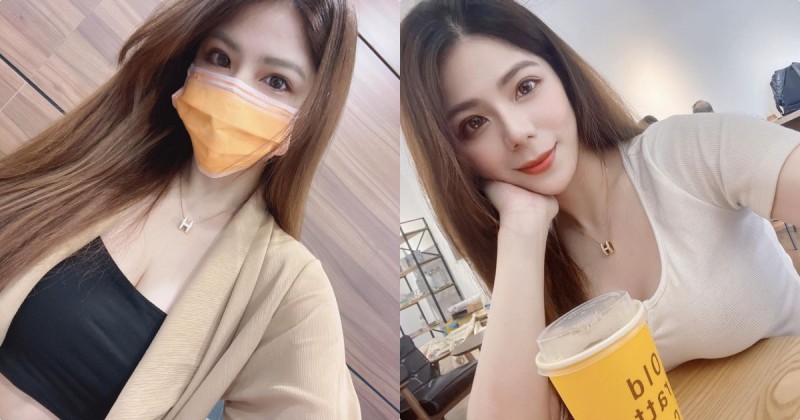 【球盟会】有著美背線條的美乳正妹「蕾蒂」，喝飲料時的自拍簡直美翻了！