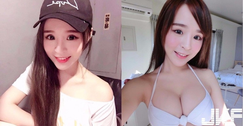 【球盟会】「童顏巨RU」最完美代表！皮膚超白嫩「大奶妹妹」車頭燈好搶眼！台灣妹子真優秀….
