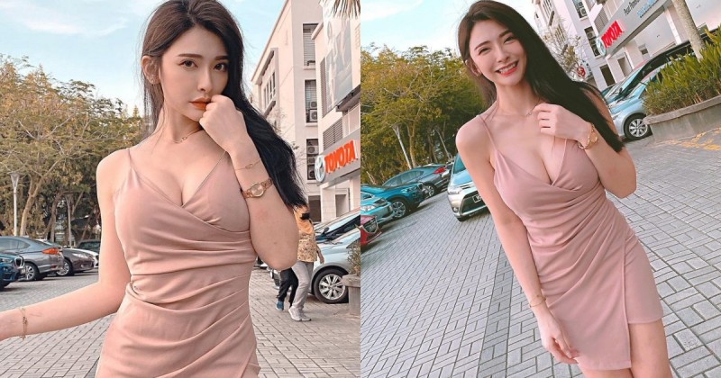 【球盟会】大馬街頭捕捉「氣質正妹」！爆乳包臀小禮服展現「曼妙曲線」，不看她都難！