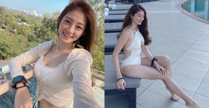 【球盟会】岳母生得好！大馬正妹「彩菱Chailing」心機泳衣胸肉都快掉出來，鮮嫩美腿更擄獲全場！