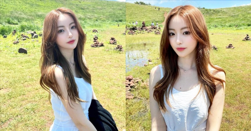【球盟会】到大草原踏青的「高顏值老闆娘」，IG美照「曲線好誘人」！