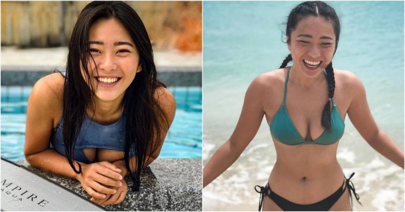 【球盟会】運動系甜美女孩「珊珊」簡直水底美人魚！「兩顆巨型珍珠」好搶眼啊～