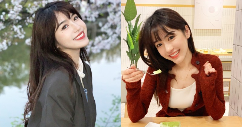 【球盟会】甜美正妹「吃冰時讓好身材現形了」，「搶眼的胸型」比食物還誘人！
